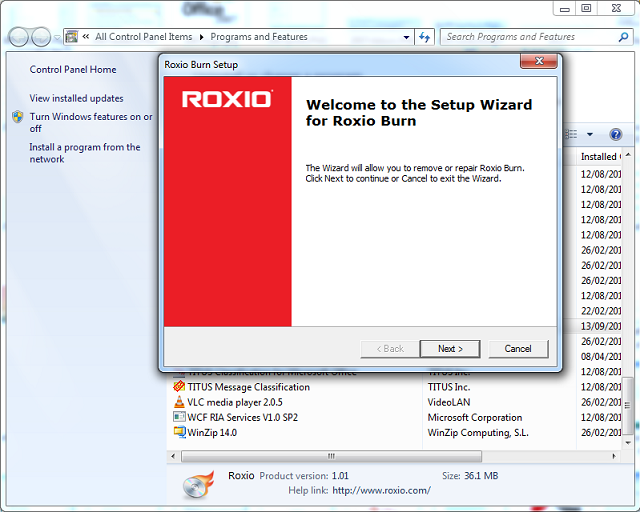 Roxio For Windows 7